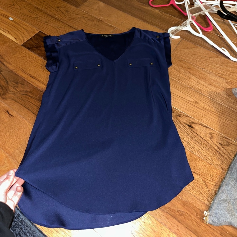 Navy blue business top from expresss